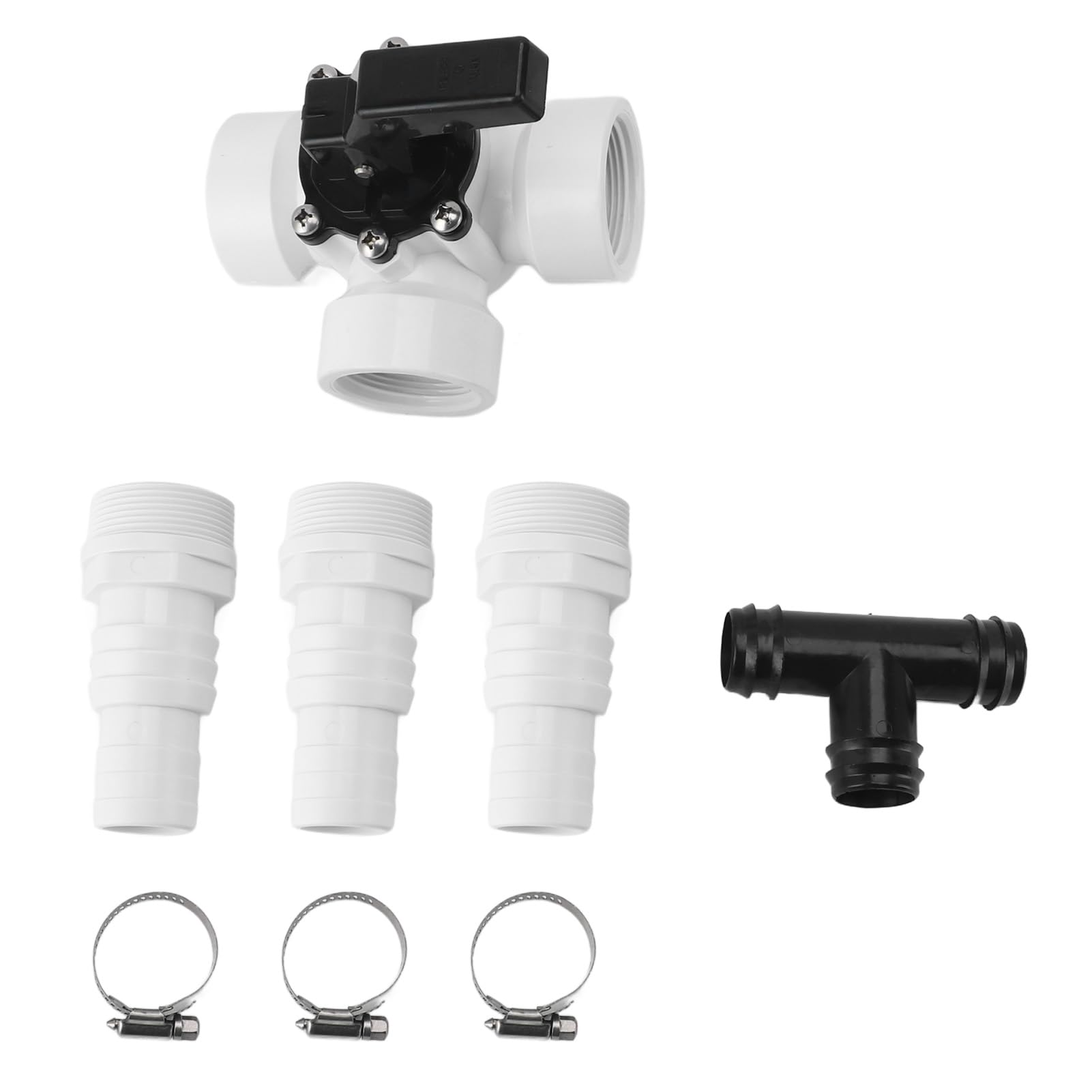 Generic Trójdrożny Zawór Przełączający Trwały Adapter ABS PCV do Basenu Ogrodowego Gwint żeński 1,25 "1,5"