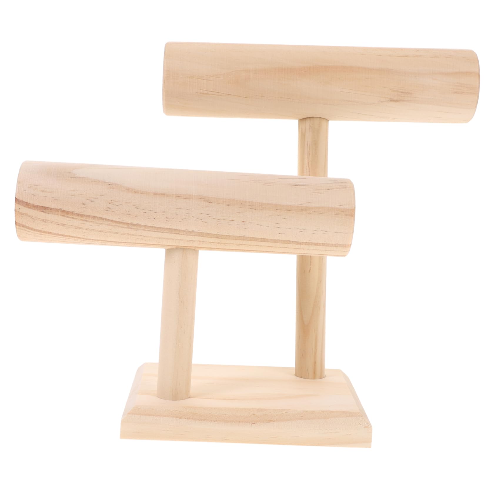 Healvian Legno Gioielli Espositore a 2 Livelli per Collane e Orologi