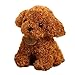 H87yC4ra Peluche Chien En Peluche, Dessin Animé Mignon Caniche Chiot Poupée Câlin Jouet Maison Ornement Cadeau Meilleur Cadeau De Noël D'anniversaire De Vacances Pour Les Enfants, Bébé Marron