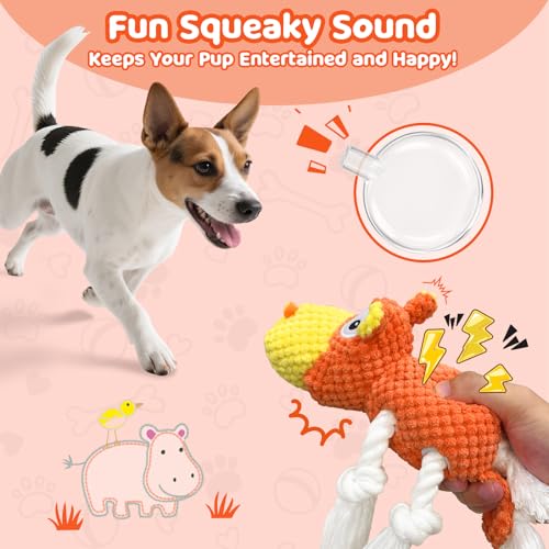 Juguete de peluche para perro con chirriador TOOPTATE miniatura 4