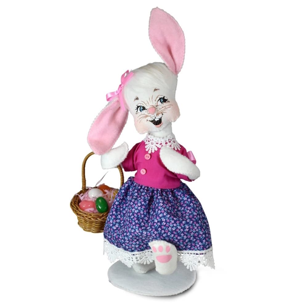 Annalee Girl Bunny with Basket 8in