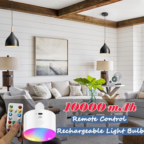 Civaza Battery Operated Hanging Light With Remote,Kitchen Island Chandelier Set Of 2 Non Hardwired,Battery Pendant Light thumb #2