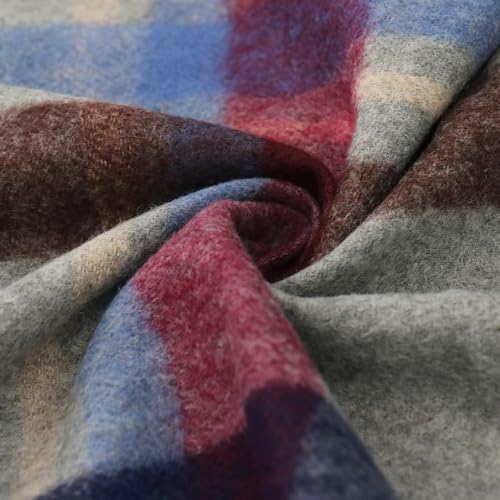 Winter Fashion Plaid Scarf for Women Men - Classic Warm Cashmere Feel Tartan Scarf Chunky Scarves2