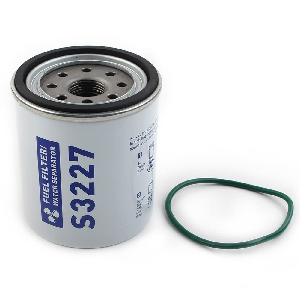 10 Micron Fuel Filter Water Separator element part For Marine Outboard Motor Racor S3227 320R-490RRAC01 60 GPH (227 LPH)