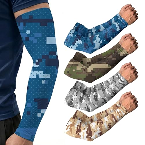 Image of ARMORAY Arm Sleeves for Men and Women - UV Sun Protection Cooling Compression - Tattoo Cover Up Sleeve for Daily Wear & Work