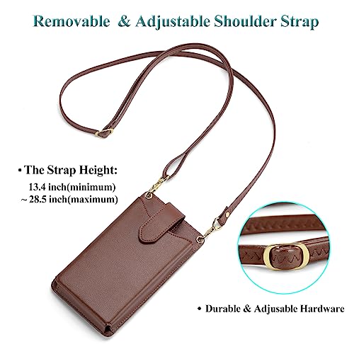 Image of Peacocktion Small Crossbody Cell Phone Purse for Women, Lightweight Mini Small Crossbody Bags for Women with Card Slots