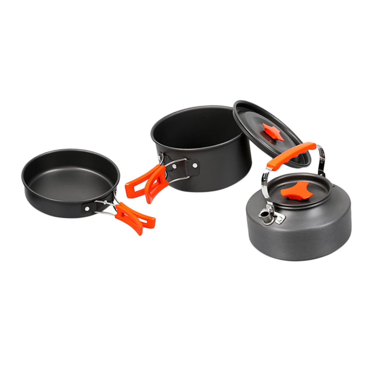 POPETPOP Kit De Casserole Bouilloire De Camping Ustensiles De Cuisine Portable pour Pique- Et Randonnée De Vaisselle Extérieur