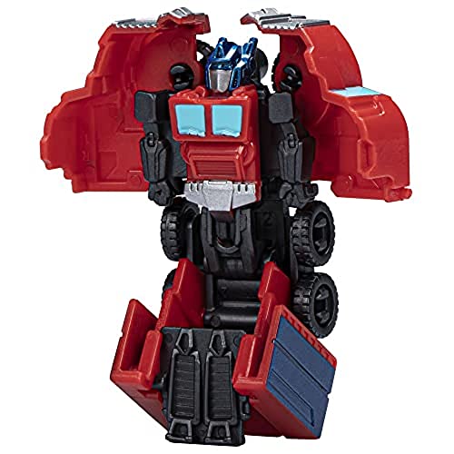 Transformers EarthSpark Tacticon Optimus Prime Figure, 6 cm, Robot Toy for Children from 6 Years, Multicoloured, Compact