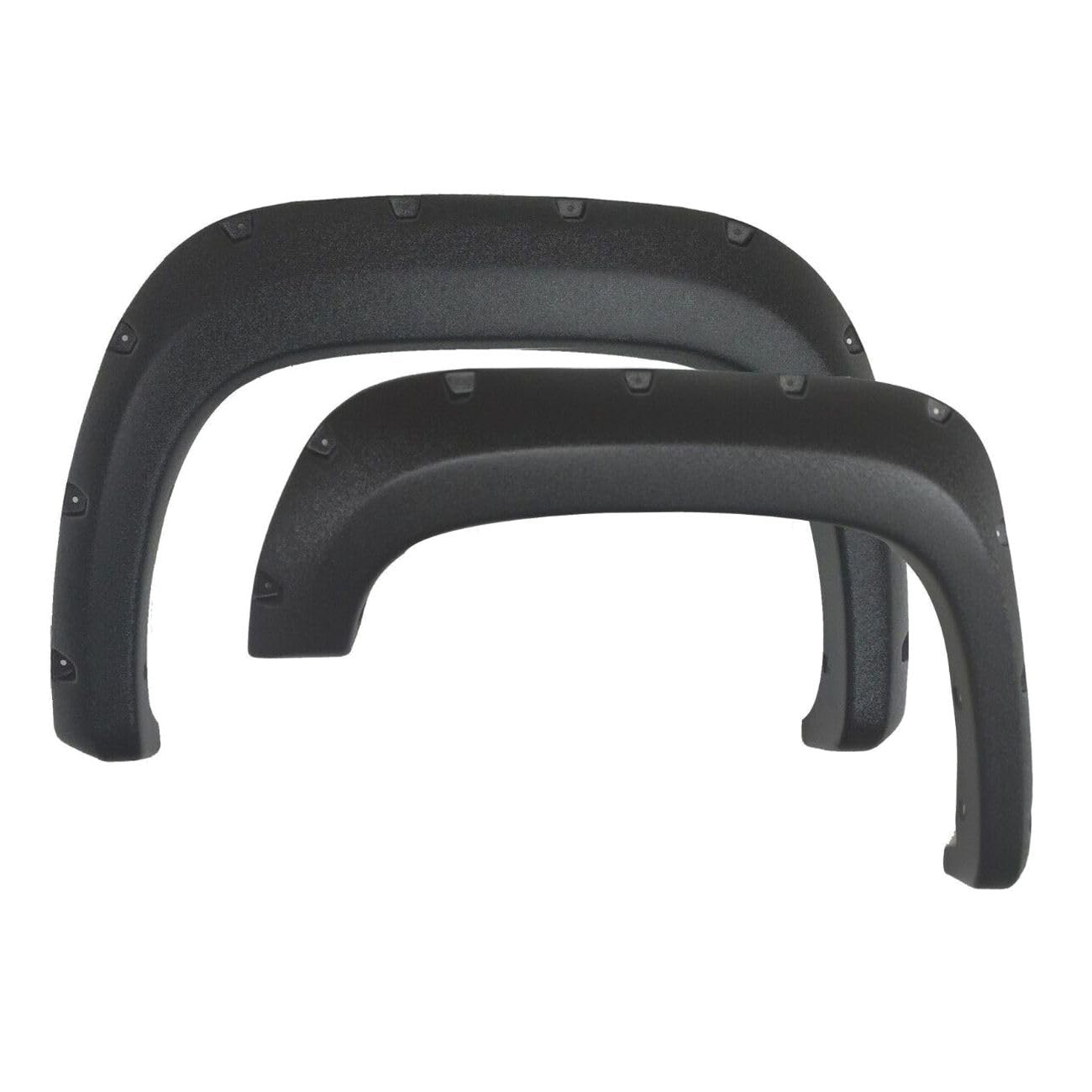 LDAUYZLING Textured Pocket Bolt Wheel Protector Flare for GMC for Sierra 1500 2007-2013 5.8 Ft Bed Front: 2.0