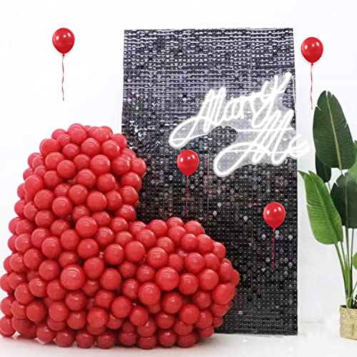 Image of Red Balloons 110Pcs 5 Inch Small Latex Party Balloons, Mini Thick Birthday Balloons for Wedding Baby Shower Decorations.