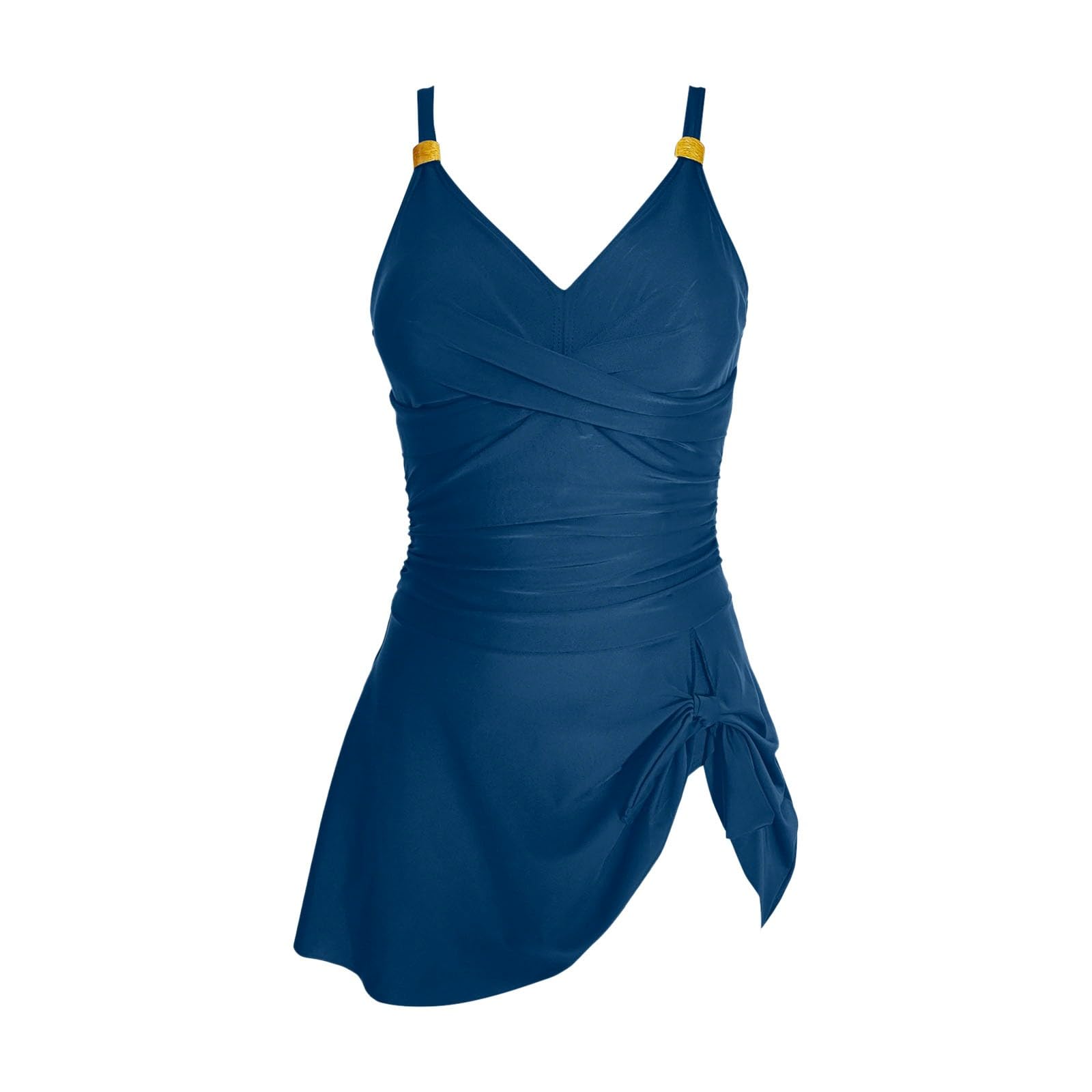 Costume da Bagno Snellente con Scollo a V e Design Scollato