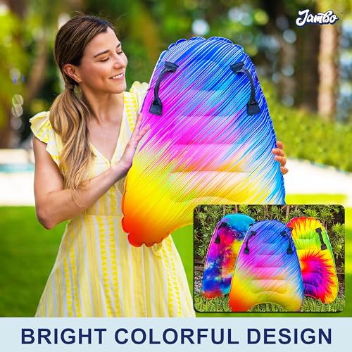 Jambo X4-2N8R-3DYM Inflatable Surf Body Board With Handles, Boogie Board For Beach, Surfing Swimming Floating Surfboard Boards, Pool Floats Pool Beach Toy For Kids thumb #5