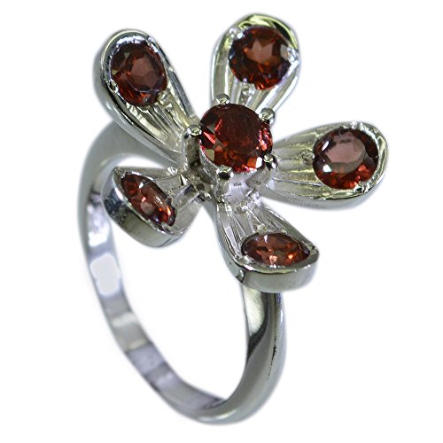 Bague grenat naturel argent 925 mixte le cadeau d'anniversaire idéal