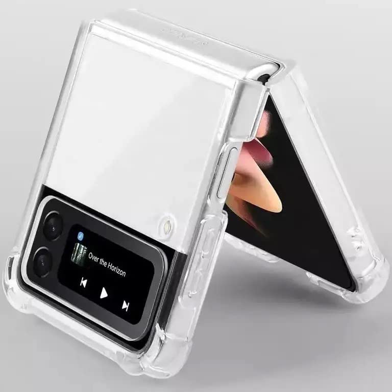 Image of Solimo Basic Case for Samsung Galaxy Z Flip 3 (Thermoplastic Polyurethane Clear)