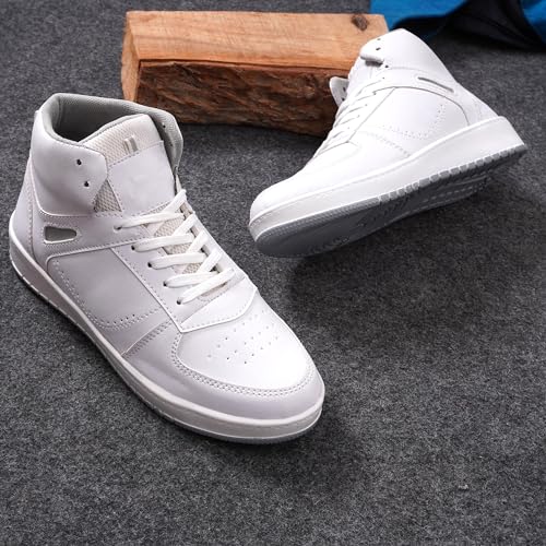 Image of BADLAV Mens Badlav Casual Sports Shoes for Men|Soft Cushioned Insole, Slip-Resistance|tw-203-white Men's Sneakers