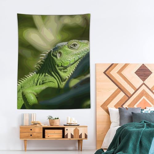 Toile de fond lézard vert avec impression textile haute définition