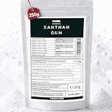 Xanthan Gum 250g Natürliches Bindemittel Xanthan Pulver Lebensmittelqualität Vegan Glutenfrei Stabilisator Emulgator Verdickungsmittel für Eis, Suppen, Soßenbinder von Foozia
