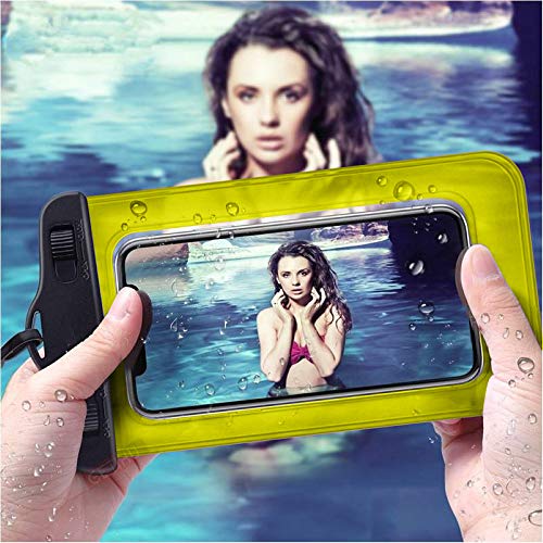 Sovica Custodia Impermeabile Compatibile Con Samsung Galaxy A6 Plus Certificato IPX8 Custodia Acquatica Borsa Impermeabile Impermeabile Custodia Impermeabile (Giallo) - 7