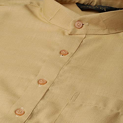 Image of SOJANYA Men's Cotton Straight Fit Casual(Since 1958 Solid Kurta Crafted for Elegance