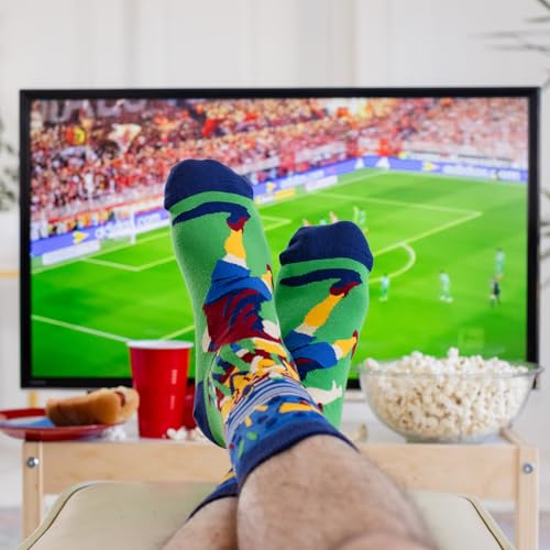 Lavley Funny Socks For Men - Novelty Gifts For Sports Fans, Golfing, Pickleball, Weight Lifting, Racing and More (US, Alpha, One Size, Regular, Regular, Do Not Disturb, Soccer Is On)