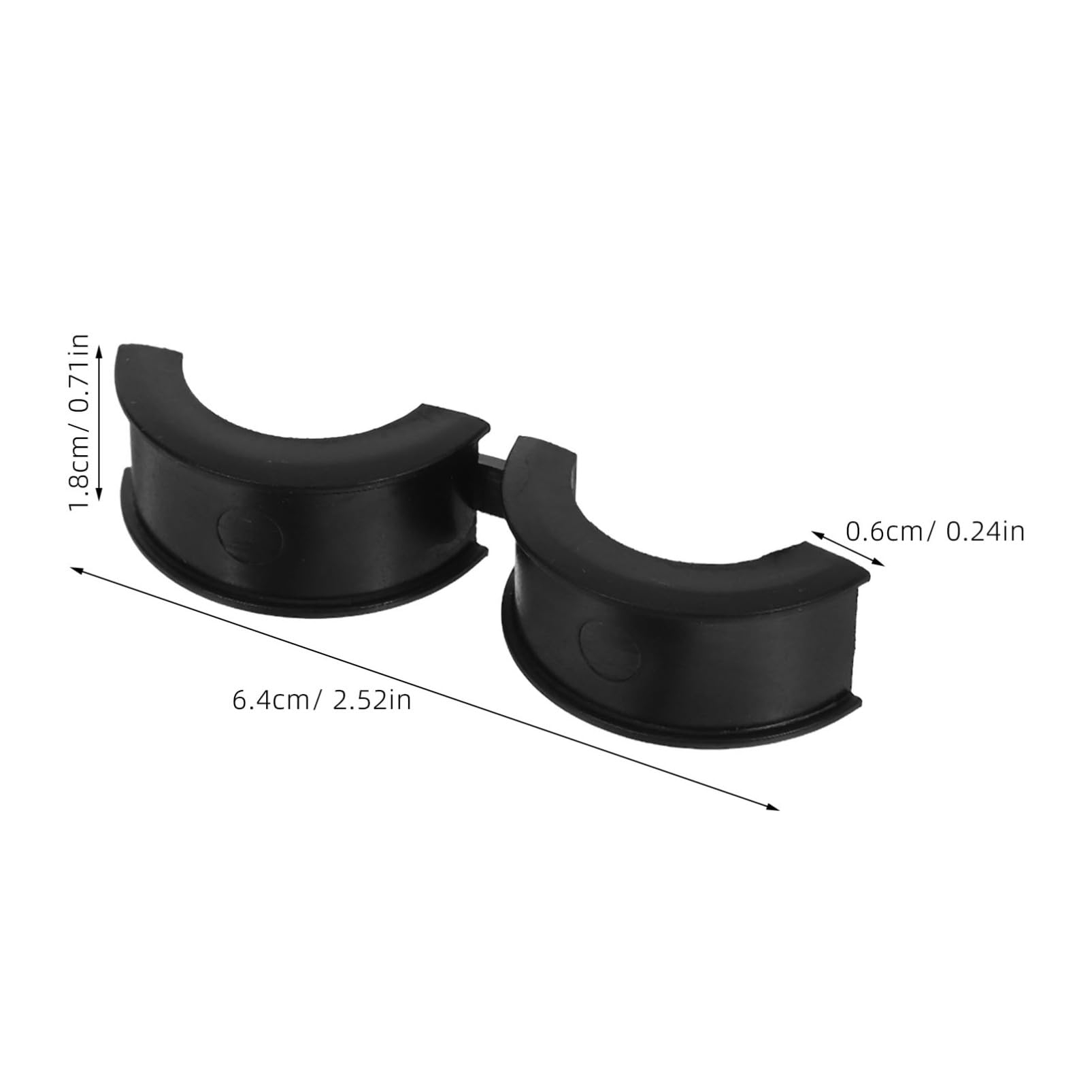 ifundom 8pcs Handlebar Stem Shims Adapter for Road Mountain Easy Installation Stability Shock Absorption Compatible Various Models Non- Design