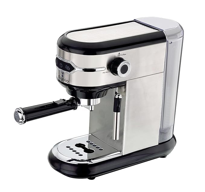 Doppio Sparo Espresso Machine with Built In Milk Frother - 15 Bar 1450W Professional Coffee Machine for Espresso, Latte and Cappuccino - Image 3