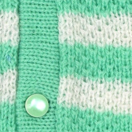 Image of Baby Woolen Sweater for Boys & Girls | Soft Knitted Winter Cardigan | Warm Full Sleeve Winter Wear for Newborn, Infant & Toddler Combo Pink & Green (0 to 3 Months) Pack of 2
