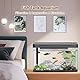 Crevyteg 25L Aquarium mit Filter und Licht, Rechteckiges Aquarium mit Filter und Sauerstoffzufuhr, LED-Licht, Tischdekoration Mini Fischtank Komplett Set für Zuhause, Büro, Wohnzimmer