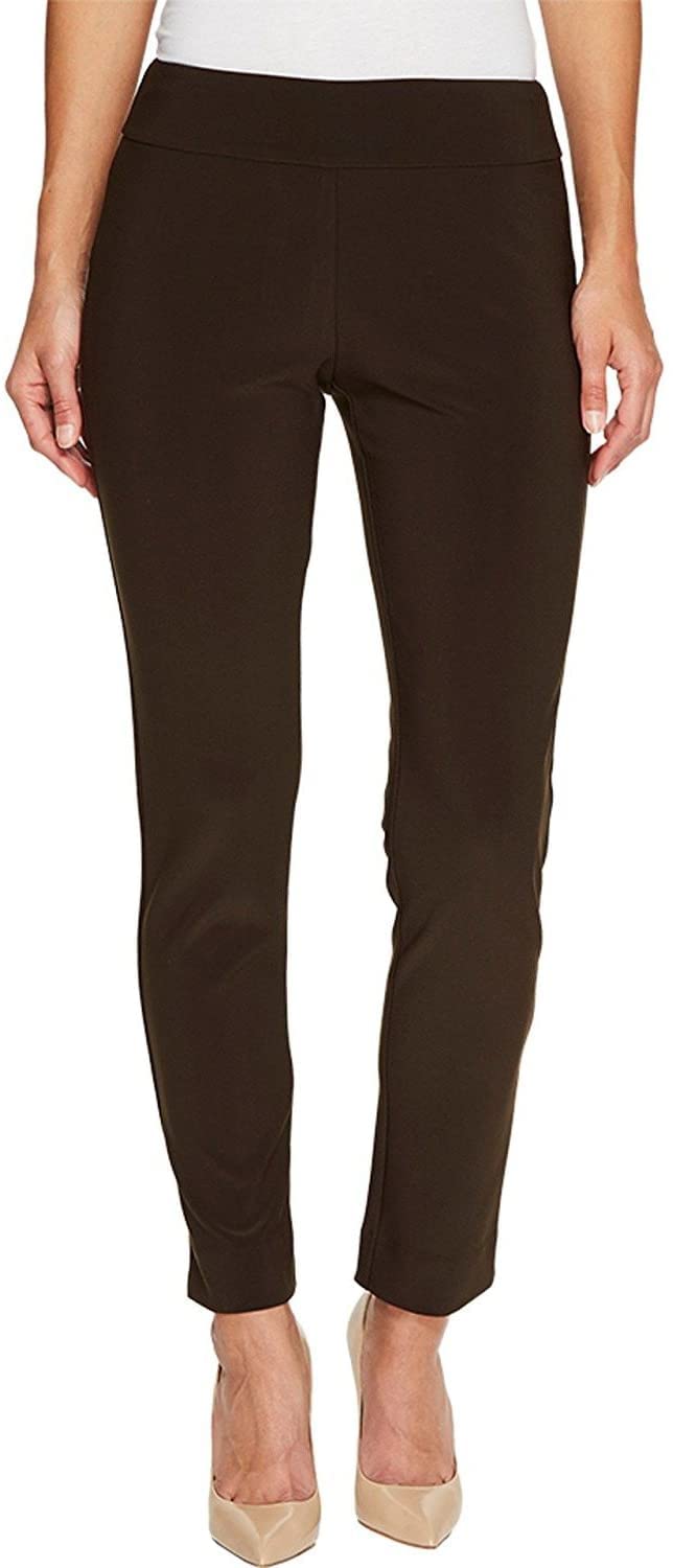 Krazy Larry Pull-On Ankle Pants Brown 10 28