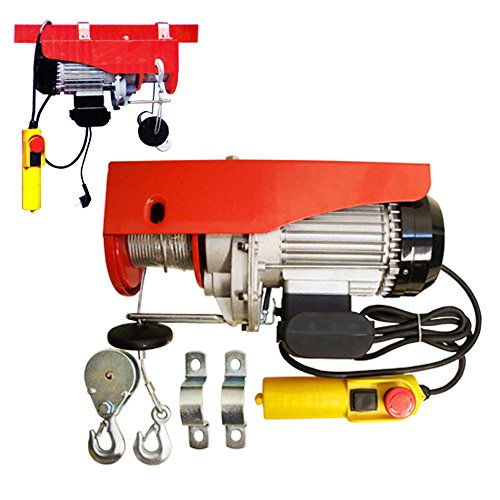 Dbm Amazon 440 Lb / 880 Lb Electric Wire Rope Cable Hoist Lift Pulley 980 W #TOP6