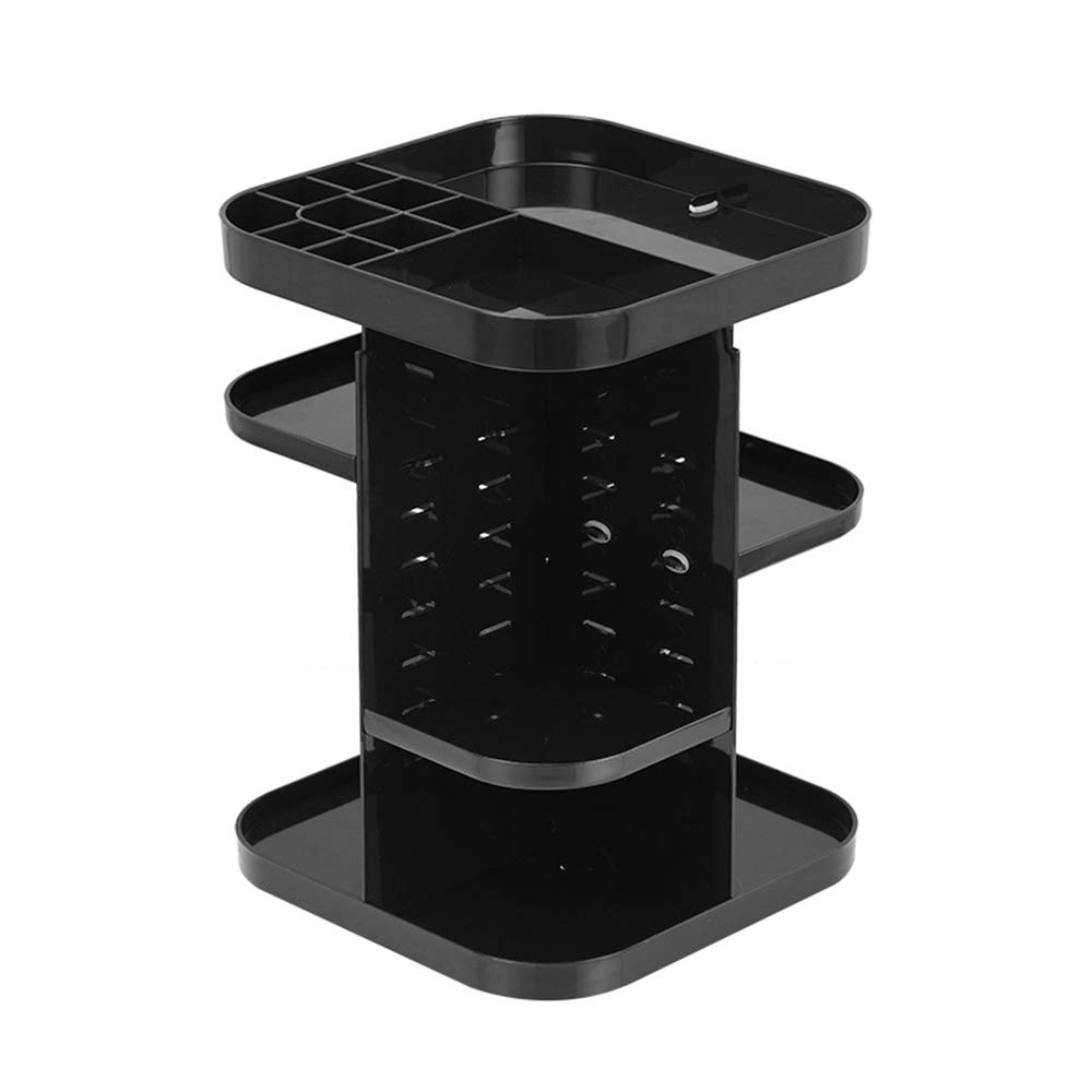 Caja Organizador de Maquillaje 360° Giratorio, Grande Capacidad Cosméticos Organizadores con Bolso para Dresser Baño, Regalo para Niñas Mujeres Saludable