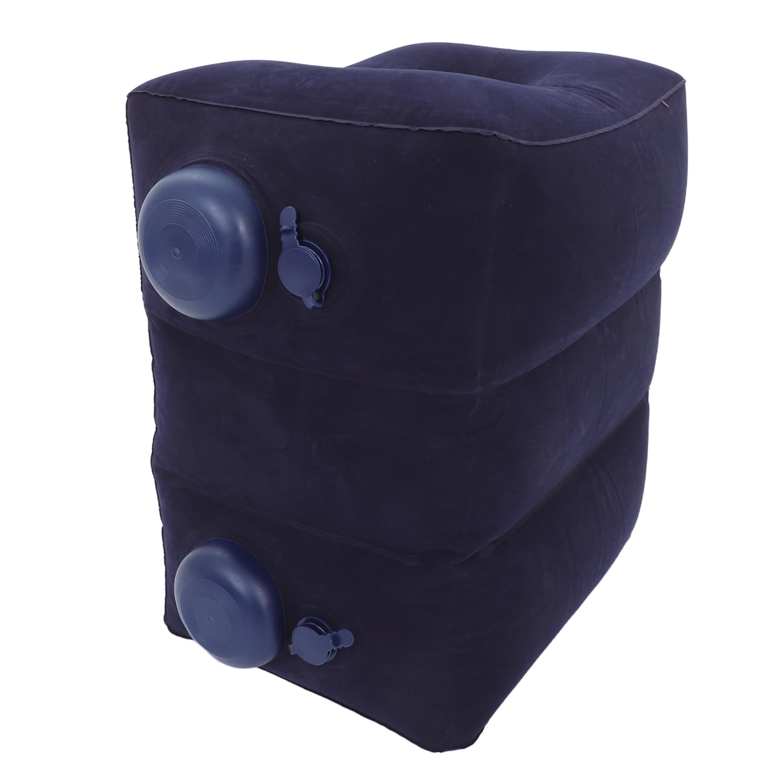 Poggiapiedi Gonfiabile da Viaggio Regolabile in Pvc Floccato