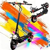 PLAYBIK Monopattino Elettrico Adulti 500W Motore, Batteria 48V 15AH, IP54, Autonomia di 35-50 km, 10 pollici Pneumatici Fuoristrada, 3 Velocità Tutto Terreno Monopattino Elettrico, Sospensioni a Molla