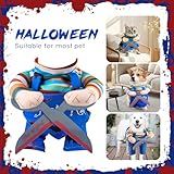 Lustiges Hundekleidung, Halloween Kostüm für Haustiere, Haustiere Hund Jumpsuit, Lustiges Haustier Outfit Kleidung für Hund Katze, Haustier Cosplay Party Anzug (L)
