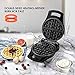 Waffle Maker with Removable Plates, REDMOND 3-in-1 Non-Stick Sandwich Maker Waffle Iron Panini Press Grill for Breakfast 800W Black