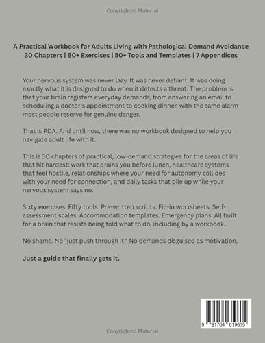 image for The PDA Adult's Workbook: Low-Demand Strategies for Navigating Work, H