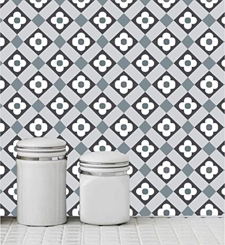 Image of Wall Tiles Stickers for Kitchen Moroccan Waterproof Wall Stickers for Bathroom | Bedroom | Living Room | Wall Floor | Stairs & Home Decor (Pack of 36 Pic) (6x6 Inch, Desgin A7)