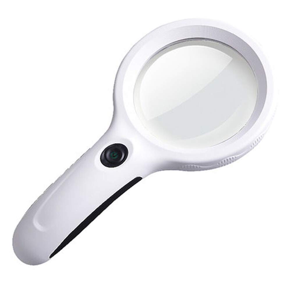 Loupe 100 mm Wisdom éclairante à lentille optique haute définition pour lire sans fatigue