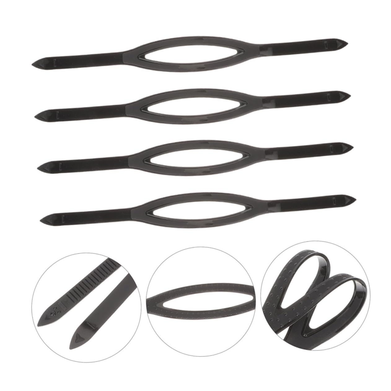 GANAZONO 4pcs Silicone Goggle Straps for Swimming Elastic Band Accessories and Comfortable Replacement Bands for Swimming and Water Sports