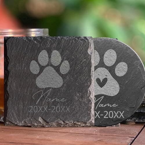 Pierre Commémorative Personnalisée Pour Animaux De Compagnie, Nom De Chien Personnalisé Et Aile D'Ange, Plaque Tombale, Cadeaux Personnalisés Pour La Perte D'Animaux De Compagnie, Amour Éternel P