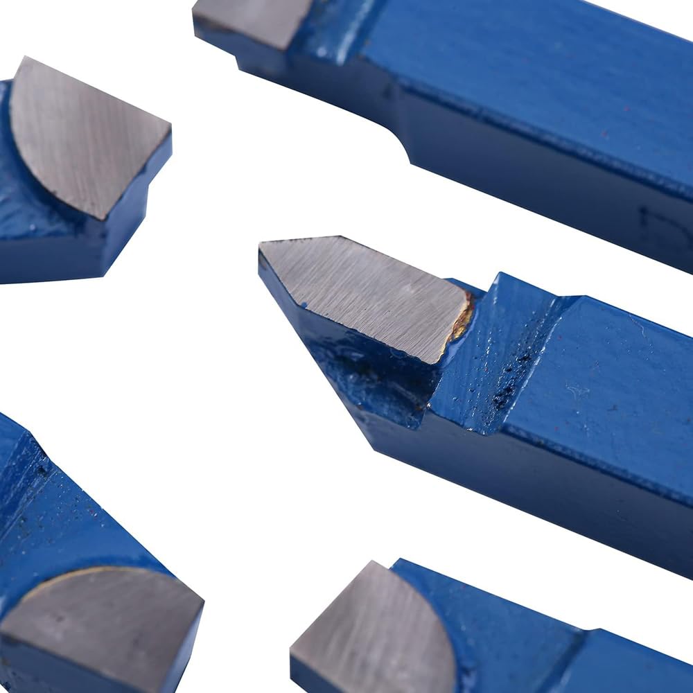 SET UTENSILI PER TORNIO DA TAGLIO 16X16mm 11pz BRASATI IN ACCIAIO AL TUNGSTENO SCATOLA LEGNO