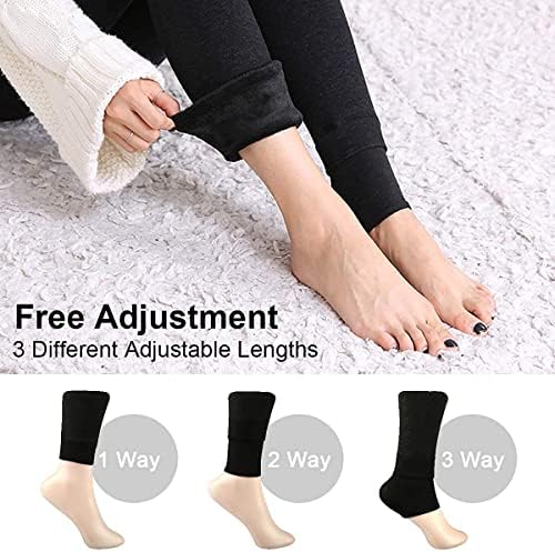 Kamviluer Fleece Lined Winter Warm Leggings for Women Thick Thermal Velvet Tights Soft Stretchy Skiing Leggings