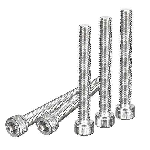 DTGN M8x65mm Socket Head Cap Screws Bolts, 10Pcs 304 Stainless Steel 18-8, Metric Machine Hex Socket Screw, Hex Drive