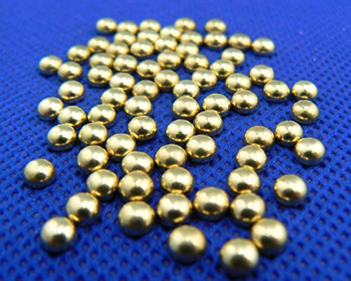 BORCHIA a PALLA 4mm 50pz Oro gold tonda hotfix