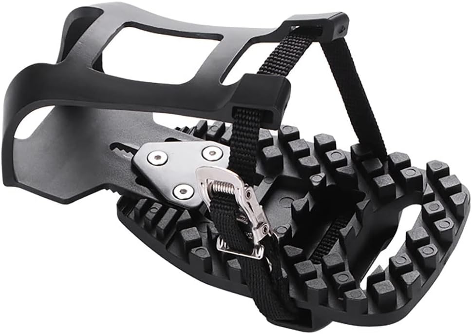 Toe Cages for Peloton Bike & Peloton Bike+ Pedals Compatible Toe Cage Adapters - Convert Look Delta Pedals on Indoor Exercise Bike to Toe Cages and Straps - Ride with Regular Shoes