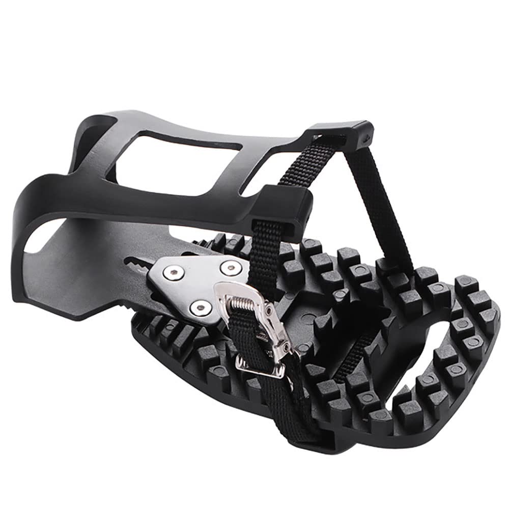 Toe Cages for Peloton Bike & Peloton Bike+ Pedals Compatible Toe Cage Adapters - Convert Look Delta Pedals on Indoor Exercise Bike to Toe Cages and Straps - Ride with Regular Shoes