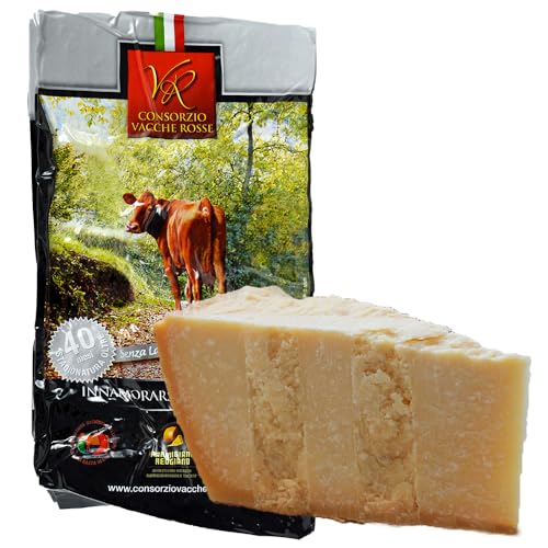Selected by PARMAshop - Bundle Parmigiano Reggiano PDO Vacche Rosse (Red Cows) 24 months + 40 months + Gocce d'Oro Balsamic Dressing - Image 3