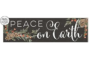 Peace on Earth Outdoor Christmas Sign