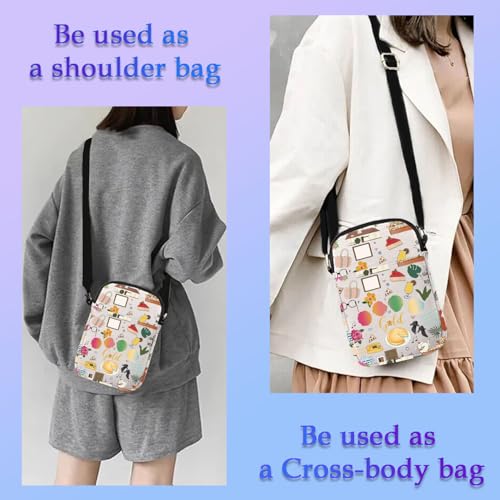 XYANFA Gold Crossbody Bag Lovers Gold Gift Tv Show Fans Gift Canvas Handbag (gold crossbody bag) 5