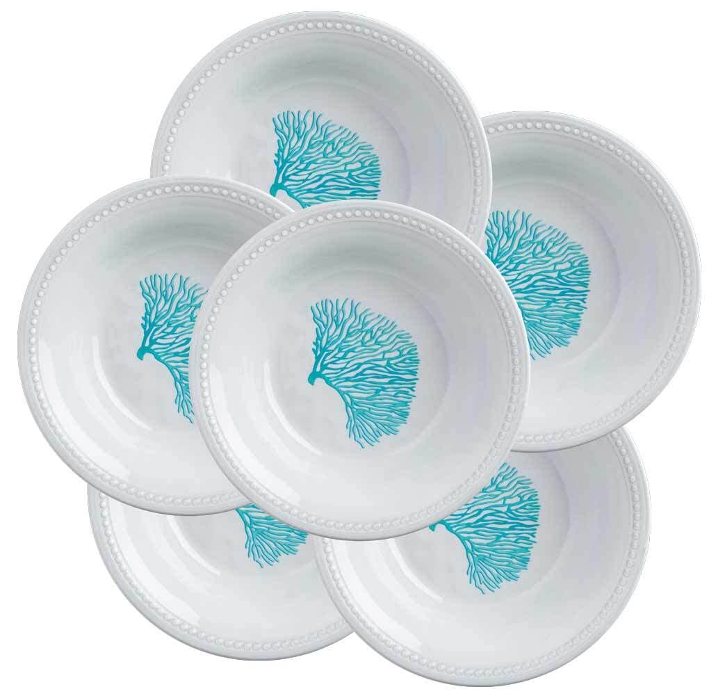 Assiette Corallo 27 Cm Corail Bleu